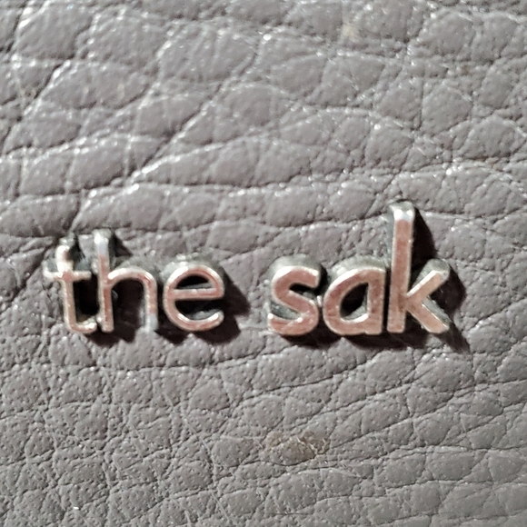 The Sak Gray Leather Reseda Crossbody Bag - Picture 16 of 17